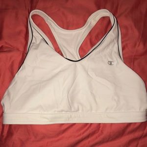 White Champion sports bra